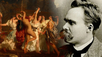 The dance of the Bacchants, by Charles Gleyre and Friedrich Nietzsche