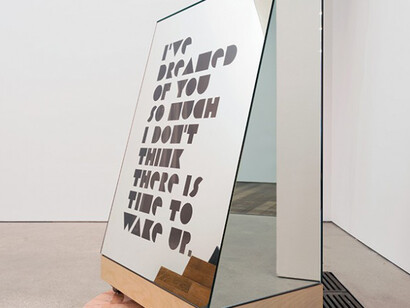 Project Gallery: Shana Lutker, Again Against, A Foot, A Back, A Wall, 2015, From back to front: Curtain, no. 3, 2015; A handsome confused puppet, 2015 Installation view. Pérez Art Museum Miami, Courtesy the artist and Susanne Vielmetter Los Angeles Projects,  Photo: Studio LHOOQ