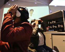 Virtual Reality at the Museum. Courtesy of The Franklin Institute
