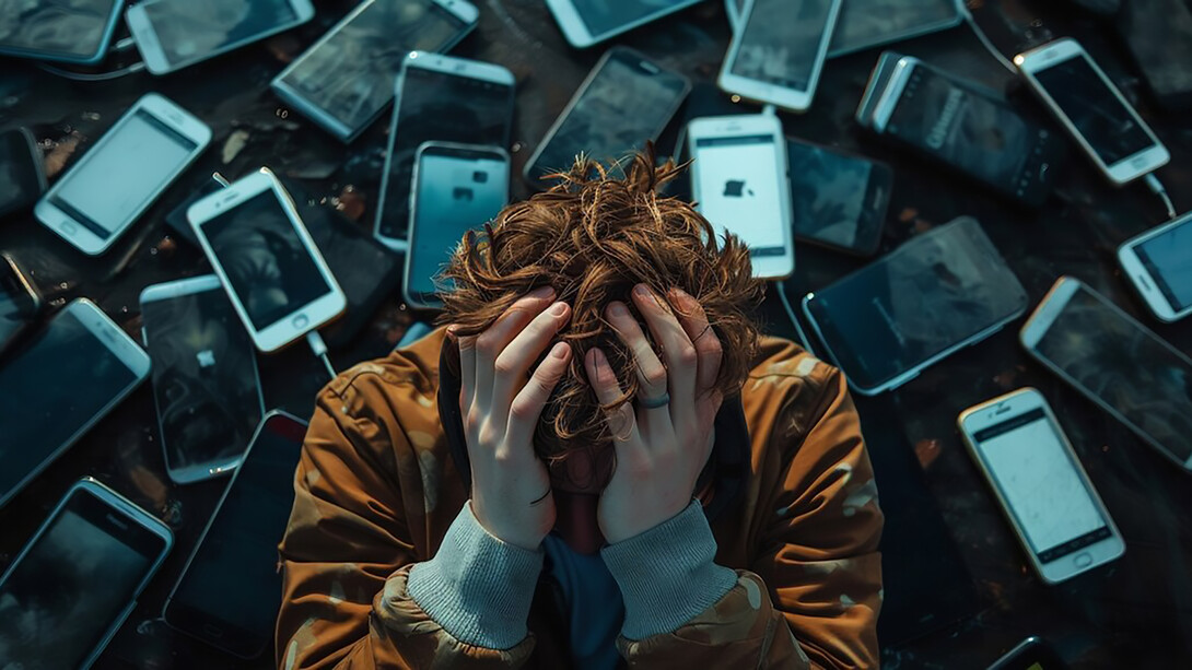 A person affected by social media misinformation and its impact