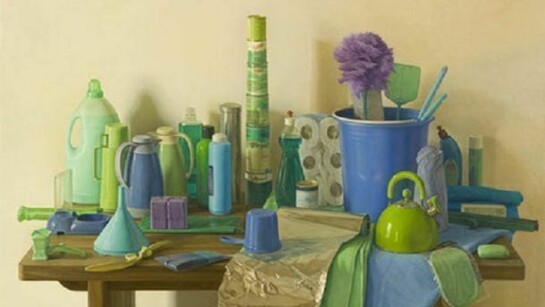 Claudio Bravo, Marjana azul / Blue Marjana, 2008, Oil on canvas, 51 x 63 3/4 inches