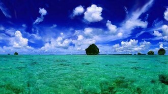 Agua e recifes de corais cercam Palawan, a província mais ocidental das Ilhas Filipinas