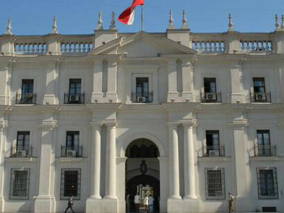 Palacio de La Moneda (The Mint Palace) in Santiago, Chile