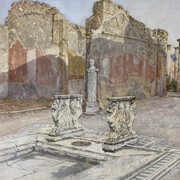 Luigi Bazzani Pompei, Casa di Cornelio Rufo (detail), 1913. Courtesy of Museo Archeologico Nazionale