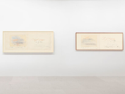 Cy Twombly, Exhibition view. Courtesy of Gagosian