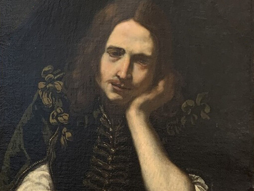 Jacopo Vignali, Giovane flautista, c. 1650, olio su tela, cm 72 x 58,5, particolare