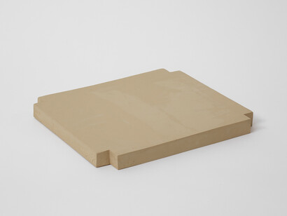 Anna-Bella Papp, untitled, 2014, clay, 29 x 25.5 x 2.3 cm, 11 3/8 x 10 1/8 x 7/8 ins, Copyright the artist; Courtesy the artist and Stuart Shave/Modern Art, London