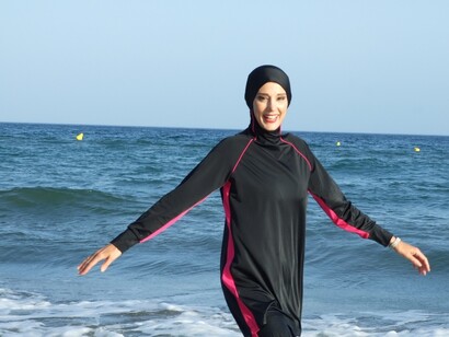 Mulher com burkini