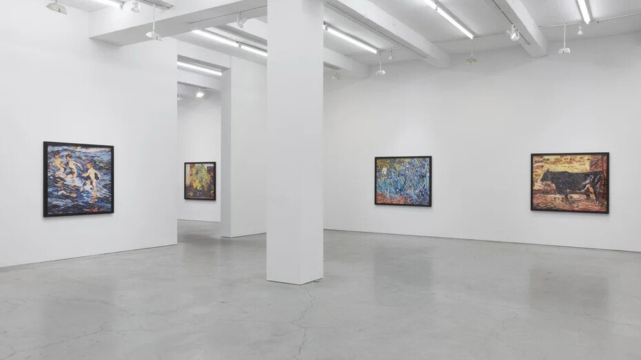 Vik Muniz, Brushstrokes, exhibition view. Courtesy of Sikkema Malloy Jenkins