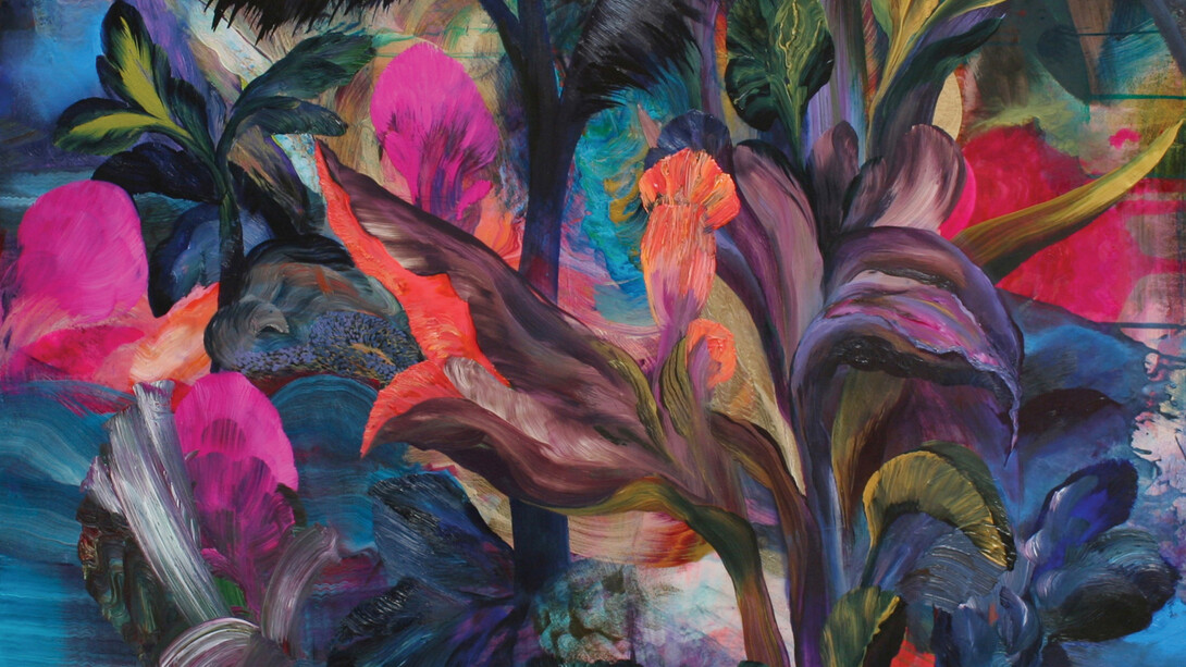 Orlanda Broom, Make Not A Bond (detail), oil on canvas, 100 x 100 cm 