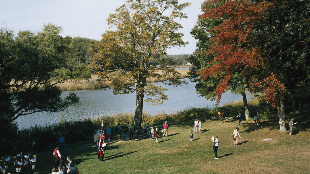 Tina Barney, The River, 2017, chromogenic color print, 30 x 40 inches, 76.2 x 101.6 cm. Edition of 5 (#1/5)© Tina Barney. Courtesy Paul Kasmin Gallery