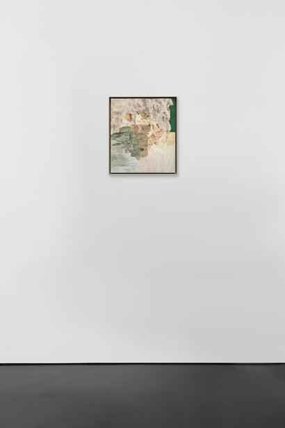 Andreas Eriksson, 'Bräckt', 2019. Oil, acrylic and
egg oil tempera on panel, 38 x 33cm (15 x 13in).
Framed: 40 x 35cm (15 3/4 x 13 3/4in). Copyright
Andreas Eriksson. Courtesy the artist and Stephen
Friedman Gallery, London.