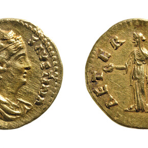 Aureo in onore della diva Faustina Maggiore 141d.C. Firenze, Museo  Archeologico Nazionale