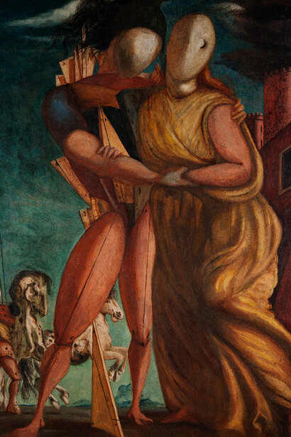 Ettore e Andromaca (1924), Galleria Nazionale di arte moderna e contemporanea, Roma © Giorgio De Chirico by SIAE 2020
