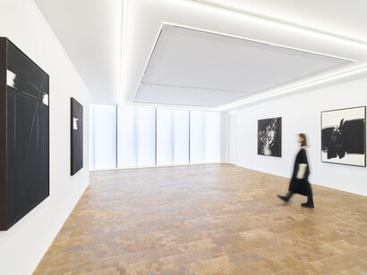 André Marfaing, Ink wash paintings, 1960s - 1980s, exhibition view. Courtesy of Ceysson & Bénétière Gallery