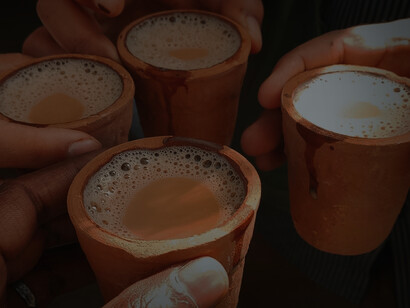 Karak Chai served in clay
