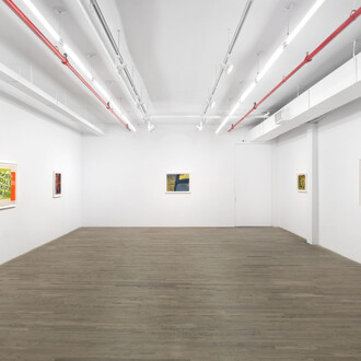 Corita Kent, Love and a butterfly, exhibition view. Courtesy of kaufmann repetto