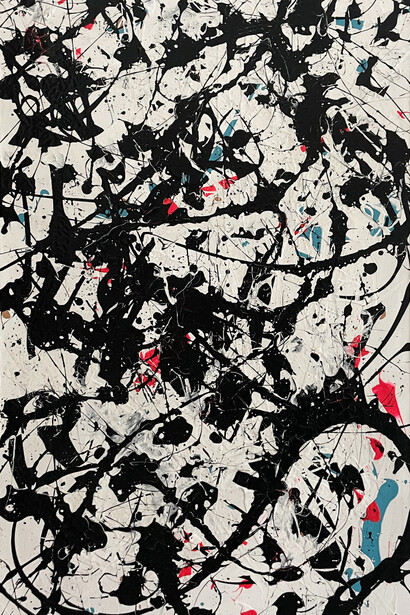 Jenny Chandler, Splatter, 60x30 inches. Courtesy of the artist and Keystone Gallery, LA