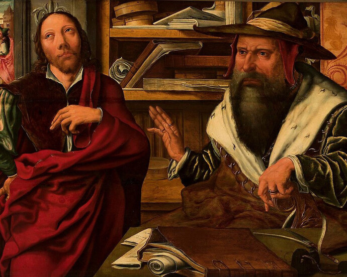 Marinus van Reymerswaele, The Parable of the Dishonest Steward, 16th century, oil on panel
