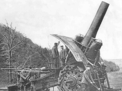 El cañón Big Bertha, uno de los avances bélicos de la Primera Guerra Mundial