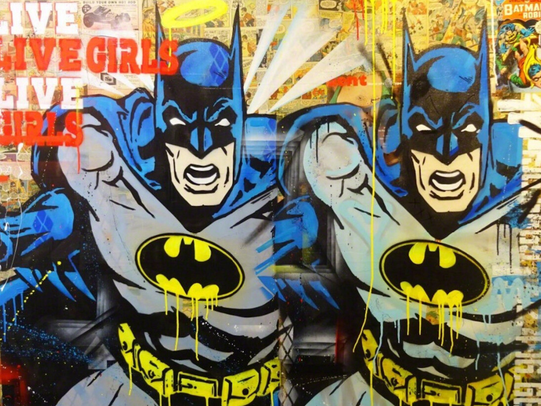 Layer Cake, Knights - Batman, 2016. Courtesy of Maddox Gallery