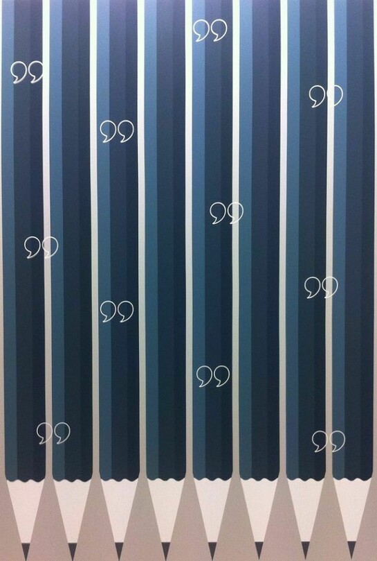 Marco Palmieri, Pencils, 2014, acrylic on canvas, 71 x 47 in (180 x 120 cm)