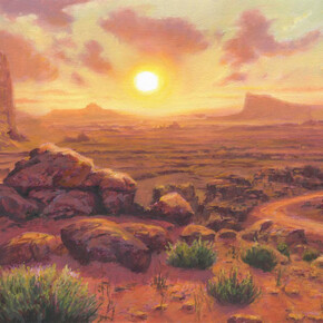 Mark Harrison, A lonesome road, 2025. Courtesy of Abend Gallery