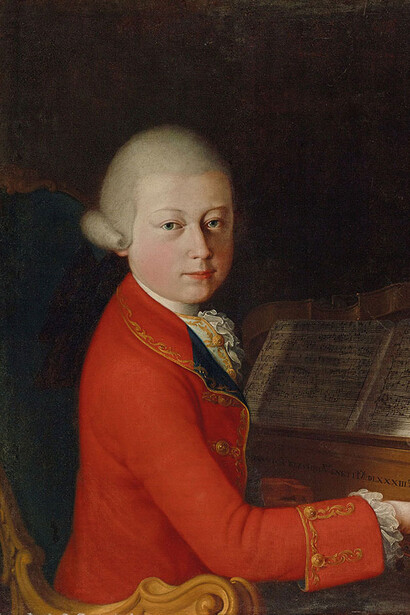 Attributed to Giambettino Cignaroli, Mozart in Verona (detail), 1770. Courtesy of Morgan Library and Museum  