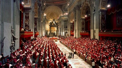Sessione pubblica del Concilio Vaticano II, Basilica di San Pietro, Roma, Italia