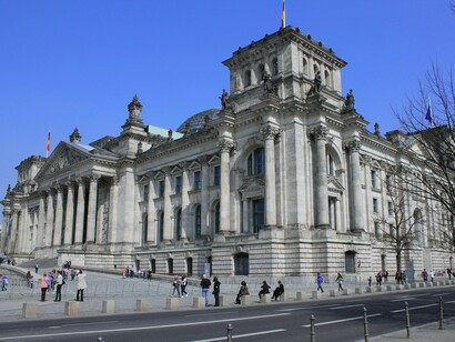 The historic Reichstag Building in Berlin, Germany, symbolising how legible architecture reinforces openness and civic identity