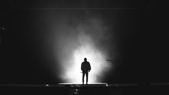  Kendrick Lamar lors d'un concert au TD Garden le 22 juillet 2017 à Boston, Massachusetts, dans le cadre de la tournée The DAMN Tour
