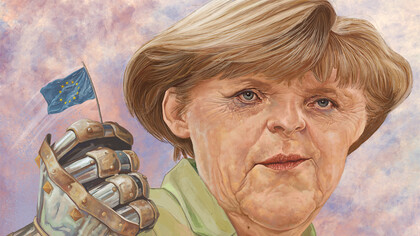 Caricatura de Merkel de Pol Serra