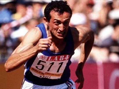 Pietro Mennea durante una gara