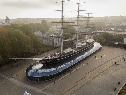 Drone view of Cutty Sark. Courtesy of National Maritime Museum