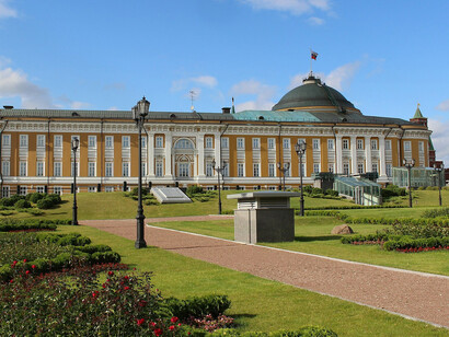 The palace currently houses the Russian presidential administration, Moscow, Russia
