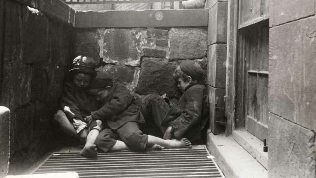 Street Arabs in sleeping quarters, 1888-© Jacob Riis / Museum of the City of New York
