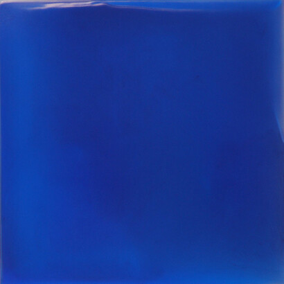 Keira Kotler, Blue Meditation [I Look for Light], 2013, urethane, pigment and varnish on acrylic, 24 x 24 inches