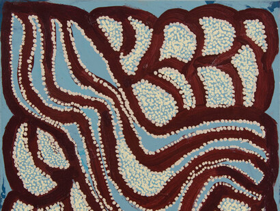 Tilau Nangala, Mikantji. Acrylic on canvas, 30x30cm