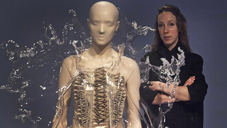 Iris Van Herpen’s iconic Water Dress is a stunning example of her innovative design, first showcased in the 2010 "Crystallization" collection