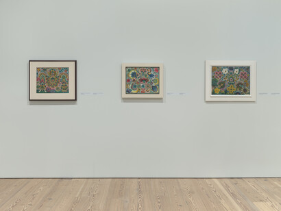 The lost world: the art of Minnie Evans, exhibition view. Courtesy of Whitney Museum of American Art