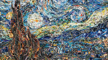 Vik Muniz, 'Starry Night, after Van Gogh" from "Pictures of Magazine"