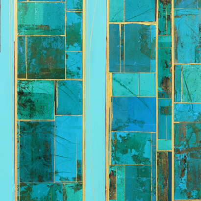 Alexander Eulert, Elements No.16 (close-up), 39x24 inches. Courtesy of the artist and Artspace Warehouse