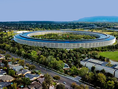The Apple Park headquarters in Silicon Valley, California, US