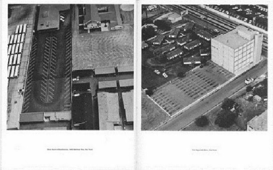 Ed Ruscha,Thirtyfour Parking Lots in Los Angeles 19-20, 1967 © Ed Ruscha. Courtesy Gagosian Gallery
