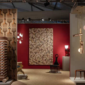 Jomo Tariku, Juxtaposed: a portal to African Design, exhibition view. Courtesy of Wexler Gallery