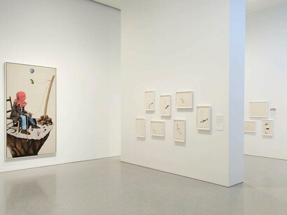 Benny Andrews, The Bicentennial Series, Exhbiition view. Courtesy of Michael Rosenfeld Gallery