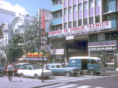 Centro de la ciudad de Caracas, Venezuela en la década de 1970