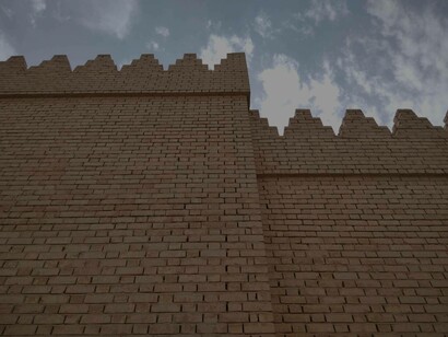 Archeological site in Babylon, Iraq