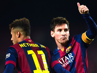 Neymar y Messi