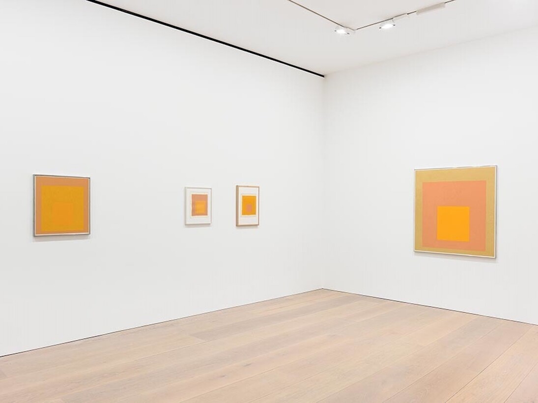 Josef Albers Sunny Side Up, Exhibition view. Courtesy of David Zwirner